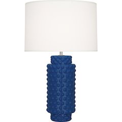 Cobalt Dolly Table Lamp in Cobalt Glazed Textured Ceramic Color