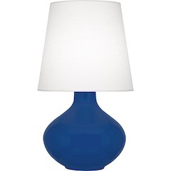 Cobalt June Table Lamp in Cobalt Glazed Ceramic Color
