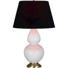Daisy Double Gourd Table Lamp in Daisy Glazed Ceramic Color