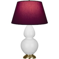 Daisy Double Gourd Table Lamp in Daisy Glazed Ceramic Color