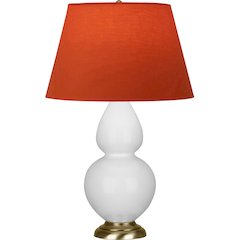 Daisy Double Gourd Table Lamp in Daisy Glazed Ceramic Color
