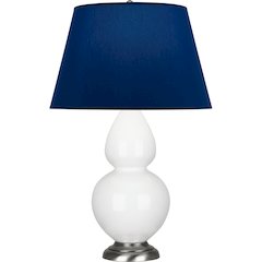 Daisy Double Gourd Table Lamp in Daisy Glazed Ceramic Color
