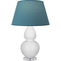 Daisy Double Gourd Table Lamp in Daisy Glazed Ceramic Color