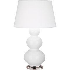 Daisy Triple Gourd Table Lamp in Daisy Glazed Ceramic Color
