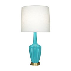 Egg Blue Emma Accent Lamp in Egg Blue Glazed Ceramic Color