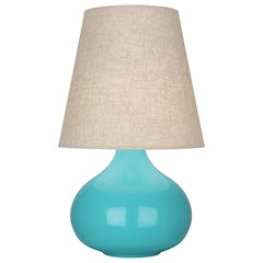 Egg Blue June Accent Lamp in Egg Blue Glazed Ceramic Color