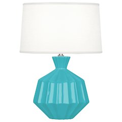 Egg Blue Orion Accent Lamp in Egg Blue Glazed Ceramic Color