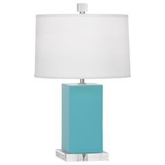 Egg Blue Harvey Accent Lamp in Egg Blue Glazed Ceramic Color