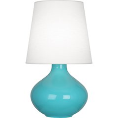 Egg Blue June Table Lamp in Egg Blue Glazed Ceramic Color