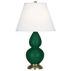 Jungle Small Double Gourd Accent Lamp in Jungle Glazed Ceramic Color