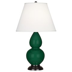 Jungle Small Double Gourd Accent Lamp in Jungle Glazed Ceramic Color