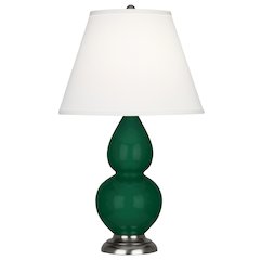 Jungle Small Double Gourd Accent Lamp in Jungle Glazed Ceramic Color