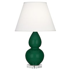 Jungle Small Double Gourd Accent Lamp in Jungle Glazed Ceramic Color