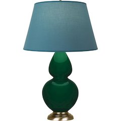 Jungle Double Gourd Table Lamp in Jungle Glazed Ceramic Color