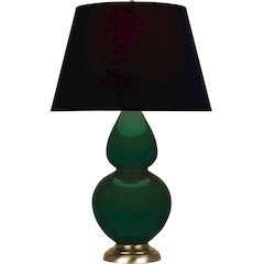 Jungle Double Gourd Table Lamp in Jungle Glazed Ceramic Color