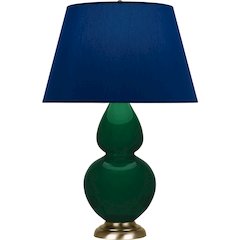 Jungle Double Gourd Table Lamp in Jungle Glazed Ceramic Color