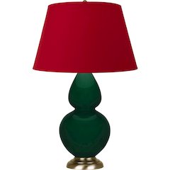 Jungle Double Gourd Table Lamp in Jungle Glazed Ceramic Color