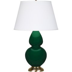 Jungle Double Gourd Table Lamp in Jungle Glazed Ceramic Color