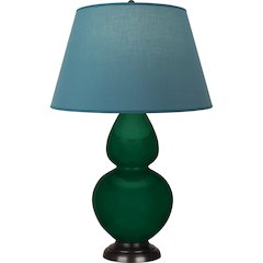 Jungle Double Gourd Table Lamp in Jungle Glazed Ceramic Color