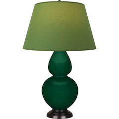 Jungle Double Gourd Table Lamp in Jungle Glazed Ceramic Color