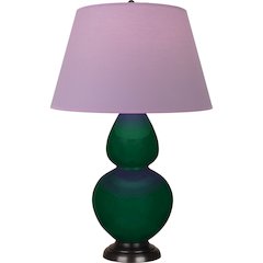Jungle Double Gourd Table Lamp in Jungle Glazed Ceramic Color