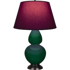 Jungle Double Gourd Table Lamp in Jungle Glazed Ceramic Color