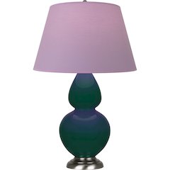 Jungle Double Gourd Table Lamp in Jungle Glazed Ceramic Color