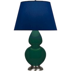 Jungle Double Gourd Table Lamp in Jungle Glazed Ceramic Color