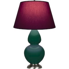 Jungle Double Gourd Table Lamp in Jungle Glazed Ceramic Color