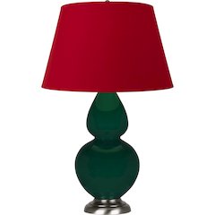 Jungle Double Gourd Table Lamp in Jungle Glazed Ceramic Color