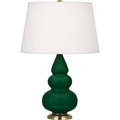 Jungle Small Triple Gourd Accent Lamp in Jungle Glazed Ceramic Color