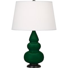 Jungle Small Triple Gourd Accent Lamp in Jungle Glazed Ceramic Color