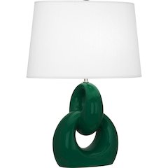 Jungle Fusion Table Lamp in Jungle Glazed Ceramic Color