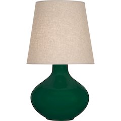 Jungle June Table Lamp in Jungle Glazed Ceramic Color