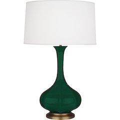 Jungle Pike Table Lamp in Jungle Glazed Ceramic Color