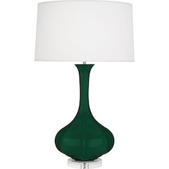 Jungle Pike Table Lamp in Jungle Glazed Ceramic Color