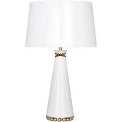 Pearl Table Lamp in Lily Lacquered Paint Color