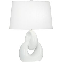 Lily Fusion Table Lamp in Lily Glazed Ceramic Color