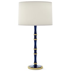 Kane Table Lamp in Midnight Blue And Matte Midnight Blue Color