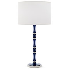 Kane Table Lamp in Midnight Blue And Matte Midnight Blue Color