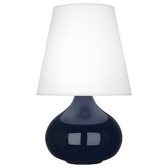 Midnight June Accent Lamp in Midnight Blue Glazed Ceramic Color