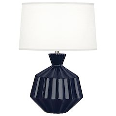 Midnight Orion Accent Lamp in Midnight Blue Glazed Ceramic Color