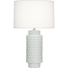 Matte Celadon Dolly Table Lamp in Matte Celadon Glazed Textured Ceramic Color