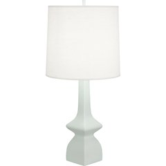 Matte Celadon Jasmine Table Lamp in Matte Celadon Glazed Ceramic Color