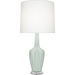 Matte Celadon Emma Table Lamp in Matte Celadon Glazed Ceramic Color