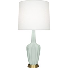 Matte Celadon Emma Table Lamp in Matte Celadon Glazed Ceramic Color