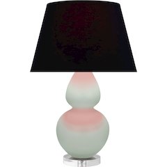 Matte Celadon Double Gourd Table Lamp in Matte Celadon Glazed Ceramic Color