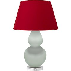 Matte Celadon Double Gourd Table Lamp in Matte Celadon Glazed Ceramic Color