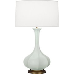 Matte Celadon Pike Table Lamp in Matte Celadon Glazed Ceramic Color