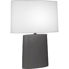 Matte Ash Victor Table Lamp in Matte Ash Glazed Ceramic Color